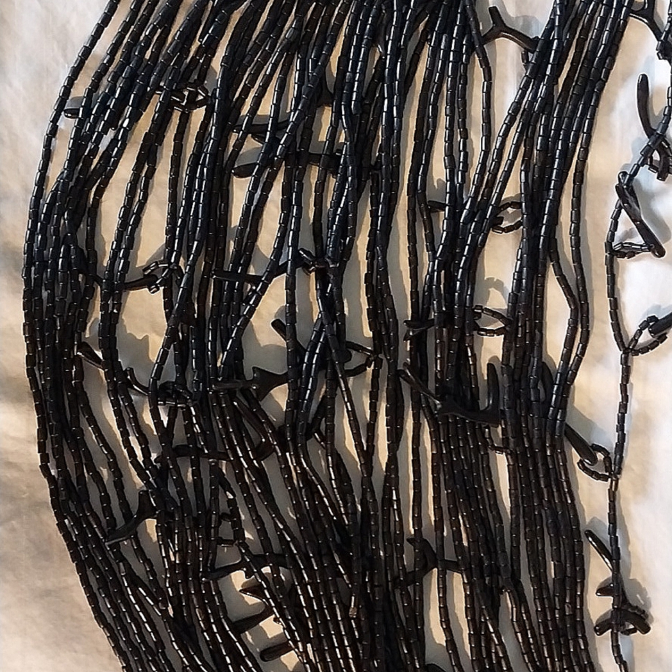 40 Strand Black Coal Necklace 60$